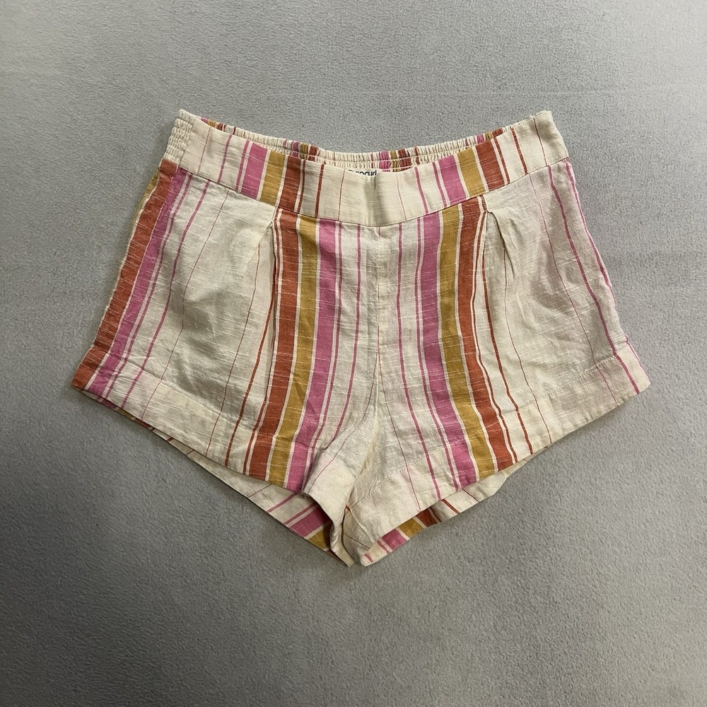 Rip Curl Heat Wave Stripe Shorts Women's Size Large Beach Elastic Waist